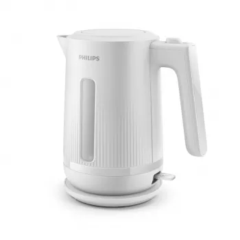 Philips 3000 Series tējkanna, 1,7 L, 2200 W, balta, plastmasa, aizsardzība pret pārkaršanu, bezvadu