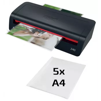 GBC 240 Home Office A4 laminators, 24 cm, karstais laminators, 2 min, 400 mm/min, 0,5 mm, A4