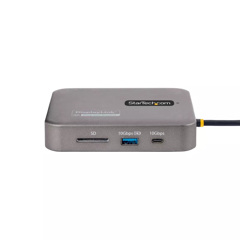 StarTech.com USB-C dokstacija, divi 4K 60Hz HDMI, saderīga ar MacBook Pro (M1/M2/M3/M4) un Windows, USB-A/USB-C 10Gbps centrmezgls, 100W Power Delivery, GbE, SD, 56cm kabelis