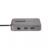 StarTech.com USB-C dokstacija, divi 4K 60Hz HDMI, saderīga ar MacBook Pro (M1/M2/M3/M4) un Windows, USB-A/USB-C 10Gbps centrmezgls, 100W Power Delivery, GbE, SD, 56cm kabelis