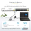 StarTech.com USB-C dokstacija, divi 4K 60Hz HDMI, saderīga ar MacBook Pro (M1/M2/M3/M4) un Windows, USB-A/USB-C 10Gbps centrmezgls, 100W Power Delivery, GbE, SD, 56cm kabelis
