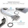 StarTech.com USB-C dokstacija, divi 4K 60Hz HDMI, saderīga ar MacBook Pro (M1/M2/M3/M4) un Windows, USB-A/USB-C 10Gbps centrmezgls, 100W Power Delivery, GbE, SD, 56cm kabelis
