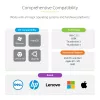 StarTech.com USB-C dokstacija, divi 4K 60Hz HDMI, saderīga ar MacBook Pro (M1/M2/M3/M4) un Windows, USB-A/USB-C 10Gbps centrmezgls, 100W Power Delivery, GbE, SD, 56cm kabelis