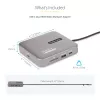 StarTech.com USB-C dokstacija, divi 4K 60Hz HDMI, saderīga ar MacBook Pro (M1/M2/M3/M4) un Windows, USB-A/USB-C 10Gbps centrmezgls, 100W Power Delivery, GbE, SD, 56cm kabelis