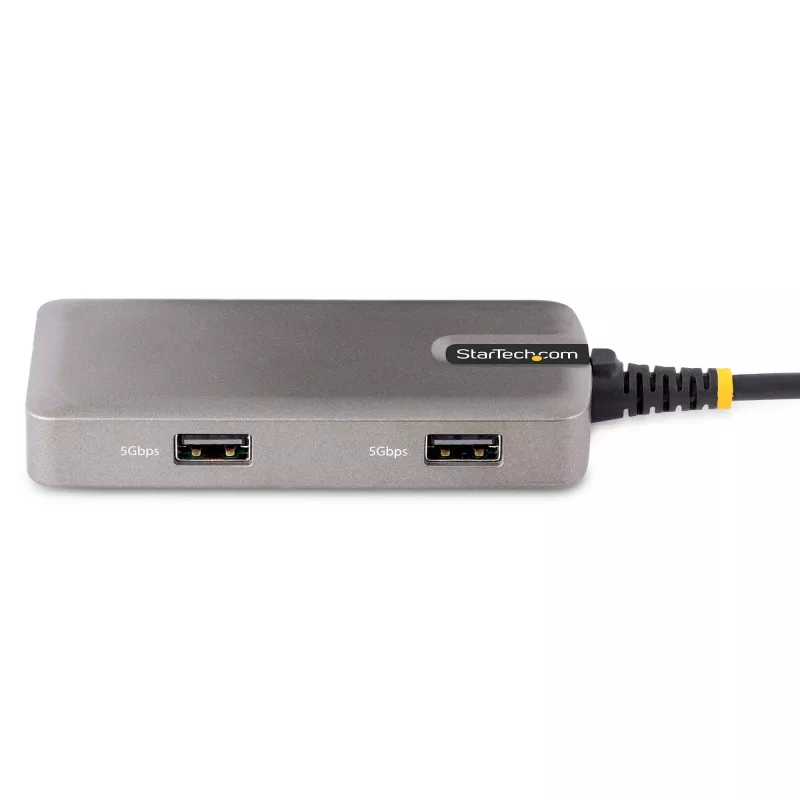 StarTech.com USB-C daudzportu adapteris - 4K 60Hz HDMI - HDR - 2 portu 5Gbps USB 3.0 centrmezgls - 100W Power Delivery caurvads - GbE - Chromebook sertificēts - Windows/macOS