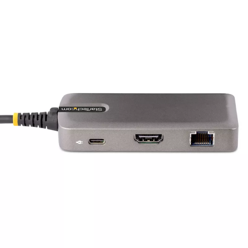 StarTech.com USB-C daudzportu adapteris - 4K 60Hz HDMI - HDR - 2 portu 5Gbps USB 3.0 centrmezgls - 100W Power Delivery caurvads - GbE - Chromebook sertificēts - Windows/macOS