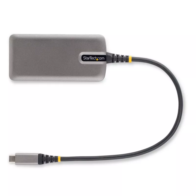 StarTech.com USB-C daudzportu adapteris - 4K 60Hz HDMI - HDR - 2 portu 5Gbps USB 3.0 centrmezgls - 100W Power Delivery caurvads - GbE - Chromebook sertificēts - Windows/macOS