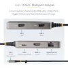 StarTech.com USB-C daudzportu adapteris - 4K 60Hz HDMI - HDR - 2 portu 5Gbps USB 3.0 centrmezgls - 100W Power Delivery caurvads - GbE - Chromebook sertificēts - Windows/macOS