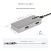 StarTech.com USB-C daudzportu adapteris - 4K 60Hz HDMI - HDR - 2 portu 5Gbps USB 3.0 centrmezgls - 100W Power Delivery caurvads - GbE - Chromebook sertificēts - Windows/macOS