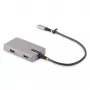 StarTech.com USB-C daudzportu adapteris - 4K 60Hz HDMI ar HDR - 3 portu USB centrmezgls - 100W Power Delivery caurvads - saderīgs ar Chromebook