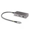 StarTech.com USB-C daudzportu adapteris - 4K 60Hz HDMI ar HDR - 3 portu USB centrmezgls - 100W Power Delivery caurvads - saderīgs ar Chromebook