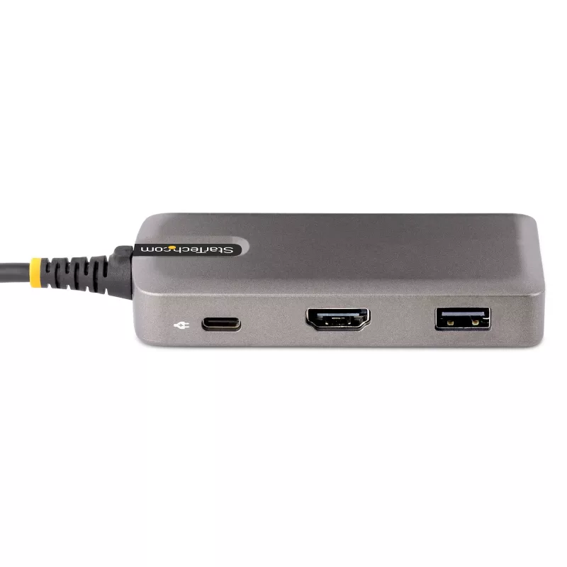 StarTech.com USB-C daudzportu adapteris - 4K 60Hz HDMI ar HDR - 3 portu USB centrmezgls - 100W Power Delivery caurvads - saderīgs ar Chromebook