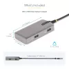 StarTech.com USB-C daudzportu adapteris - 4K 60Hz HDMI ar HDR - 3 portu USB centrmezgls - 100W Power Delivery caurvads - saderīgs ar Chromebook