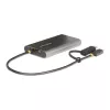 StarTech.com USB-C uz Diviem HDMI Adapteris - USB-C vai A uz 2x HDMI - 4K 60Hz - 100W Barošanas Padeves Caurlaide - 1ft (30cm) Iebūvēts Kabelis - USB uz HDMI Daudzmonitoru Pārveidotājs Klēpjdatoram - TAA
