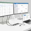 StarTech.com USB-C uz Diviem HDMI Adapteris - USB-C vai A uz 2x HDMI - 4K 60Hz - 100W Barošanas Padeves Caurlaide - 1ft (30cm) Iebūvēts Kabelis - USB uz HDMI Daudzmonitoru Pārveidotājs Klēpjdatoram - TAA