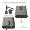 StarTech.com USB-C uz Diviem HDMI Adapteris - USB-C vai A uz 2x HDMI - 4K 60Hz - 100W Barošanas Padeves Caurlaide - 1ft (30cm) Iebūvēts Kabelis - USB uz HDMI Daudzmonitoru Pārveidotājs Klēpjdatoram - TAA