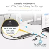 StarTech.com USB-C uz Diviem HDMI Adapteris - USB-C vai A uz 2x HDMI - 4K 60Hz - 100W Barošanas Padeves Caurlaide - 1ft (30cm) Iebūvēts Kabelis - USB uz HDMI Daudzmonitoru Pārveidotājs Klēpjdatoram - TAA
