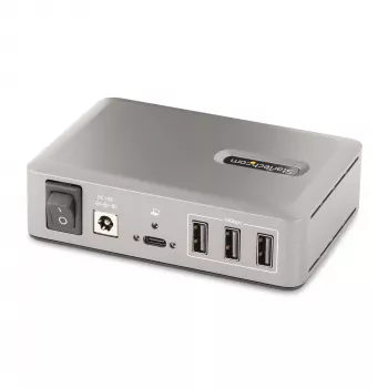 StarTech.com 10 portu USB-C centrmezgls - 8x USB-A/2x USB-C - pašbarots ar 65W barošanas bloku - USB 3.1 10Gbps - galda/klēpjdatora USB centrmezgls ar USB-IF sertificētu 3 pēdu bloķējošu kabeli
