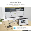 StarTech.com USB-C daudzportu adapteris 4K 60Hz HDMI video, 3 portu 5Gbps USB-A centrmezgls, 100W USB barošanas padeves caurlaide/GbE/SD/MicroSD, 30 cm kabelis, ceļojuma klēpjdatora dokstacija