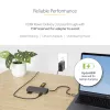 StarTech.com USB-C daudzportu adapteris 4K 60Hz HDMI video, 3 portu 5Gbps USB-A centrmezgls, 100W USB barošanas padeves caurlaide/GbE/SD/MicroSD, 30 cm kabelis, ceļojuma klēpjdatora dokstacija