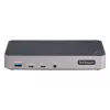 StarTech.com USB-C Trīskāršā 4K Dokošanas Stacija - HDMI/DP Trīskāršais 4k USB-C Dokstacija - 5x USB Hubs - GbE - 100W PD - Universāla Vairāku Monitoru Dokošanas Stacija - Thunderbolt 3/4 Saderīga
