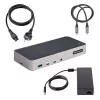 StarTech.com USB-C Trīskāršā 4K Dokošanas Stacija - HDMI/DP Trīskāršais 4k USB-C Dokstacija - 5x USB Hubs - GbE - 100W PD - Universāla Vairāku Monitoru Dokošanas Stacija - Thunderbolt 3/4 Saderīga