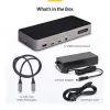 StarTech.com USB-C Trīskāršā 4K Dokošanas Stacija - HDMI/DP Trīskāršais 4k USB-C Dokstacija - 5x USB Hubs - GbE - 100W PD - Universāla Vairāku Monitoru Dokošanas Stacija - Thunderbolt 3/4 Saderīga