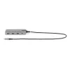 StarTech.com USB-C trīs monitoru daudzportu adapteris, Divi 4K 60Hz + 4K 30Hz HDMI un DisplayPort, 3 portu USB 10Gbps centrmezgls, 100W PD caurlaide, GbE, ceļojumu dokstacija, Windows un ChromeOS