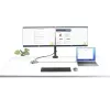 StarTech.com USB-C trīs monitoru daudzportu adapteris, Divi 4K 60Hz + 4K 30Hz HDMI un DisplayPort, 3 portu USB 10Gbps centrmezgls, 100W PD caurlaide, GbE, ceļojumu dokstacija, Windows un ChromeOS