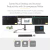 StarTech.com USB-C trīs monitoru daudzportu adapteris, Divi 4K 60Hz + 4K 30Hz HDMI un DisplayPort, 3 portu USB 10Gbps centrmezgls, 100W PD caurlaide, GbE, ceļojumu dokstacija, Windows un ChromeOS