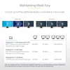 StarTech.com USB-C trīs monitoru daudzportu adapteris, Divi 4K 60Hz + 4K 30Hz HDMI un DisplayPort, 3 portu USB 10Gbps centrmezgls, 100W PD caurlaide, GbE, ceļojumu dokstacija, Windows un ChromeOS