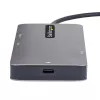 StarTech.com USB-C daudzportu adapteris, divi HDMI video, 4K 60Hz, 2 portu 5Gbps USB-A centrmezgls, 100W jaudas padeves caurlaide/GbE/SD/MicroSD, 30 cm kabelis, ceļojumu dokstacija, klēpjdatora dokstacija