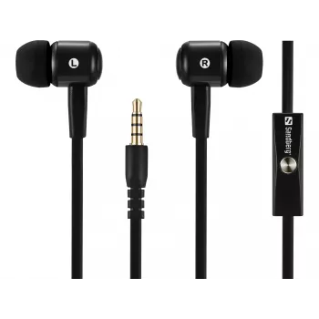 Sandberg Speak’n Go In-Earset Melns, Vadu, 20–20000 Hz, Zvani/Mūzika, 25 g, Austiņas, Melns