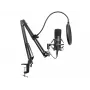 Sandberg Streamer USB Mikrofona Komplekts, Studijas mikrofons, -27 dB, 30 - 16000 Hz, 24 bit, 96 kHz, Unidirekcionāls