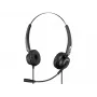 Sandberg USB Office Headset Pro Stereo, vadu, biroja/zvanu centra austiņas, 20–20000 Hz, 115 g, melnas