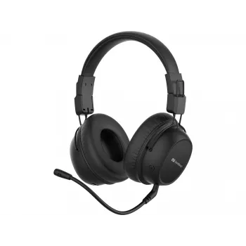 Sandberg Wireless Headset ANC FlexMic, bezvadu, spēlēm, 20 - 20000 Hz, 211 g, austiņas, melna
