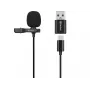 Sandberg Streamer USB Klipšu Mikrofons, Lavalier, -38 dB, 50-18000 Hz, 16 bit, 48 kHz, 84 dB