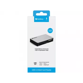 Sandberg USB 3.0 Daudzkaršu lasītājs