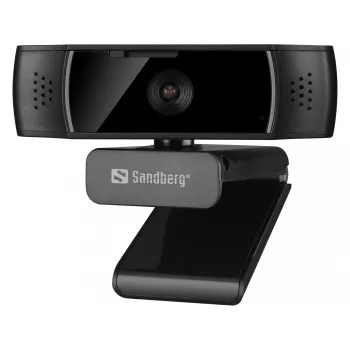 Sandberg USB tīmekļa kamera Autofocus DualMic, 2.07 MP, 1920 x 1080 pikseļi, Full HD, 30 fps, 70°