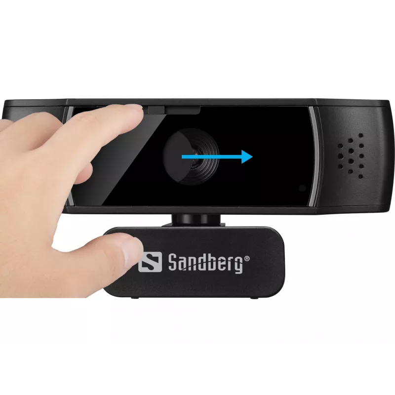 Sandberg USB tīmekļa kamera Autofocus DualMic, 2.07 MP, 1920 x 1080 pikseļi, Full HD, 30 fps, 70°