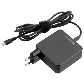 Sandberg USB-C AC lādētājs PD65W EU 2M, iekštelpu, maiņstrāva, 20 V, 1 m, melns