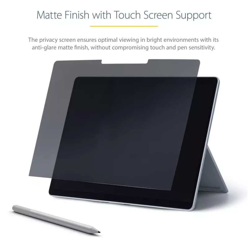 StarTech.com 13.5 collu Surface Laptop / Surface Book Privātuma Ekrāns, Pretatspīduma Privātuma Filtrs ar 51% Zilās Gaismas Samazinājumu, Monitora Ekrāna Aizsargs ar +/- 30 grādu Skata Leņķi, Matēts Pārklājums