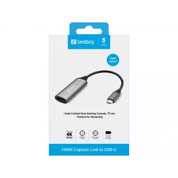 Sandberg HDMI Capture Link uz USB-C