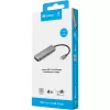 Sandberg 136-41 USB-C uz 4x USB-C centrmezgls, USB-C 3.1, 10 Gbit/s, alumīnijs, 0,15 m kabelis