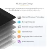 StarTech.com Privātuma ekrāns 13 inch MacBook Air M2/M3, Noņemams un atgriezenisks pretatspīduma filtrs, Magnētisks ekrāna aizsargs ar 51% zilās gaismas samazinājumu