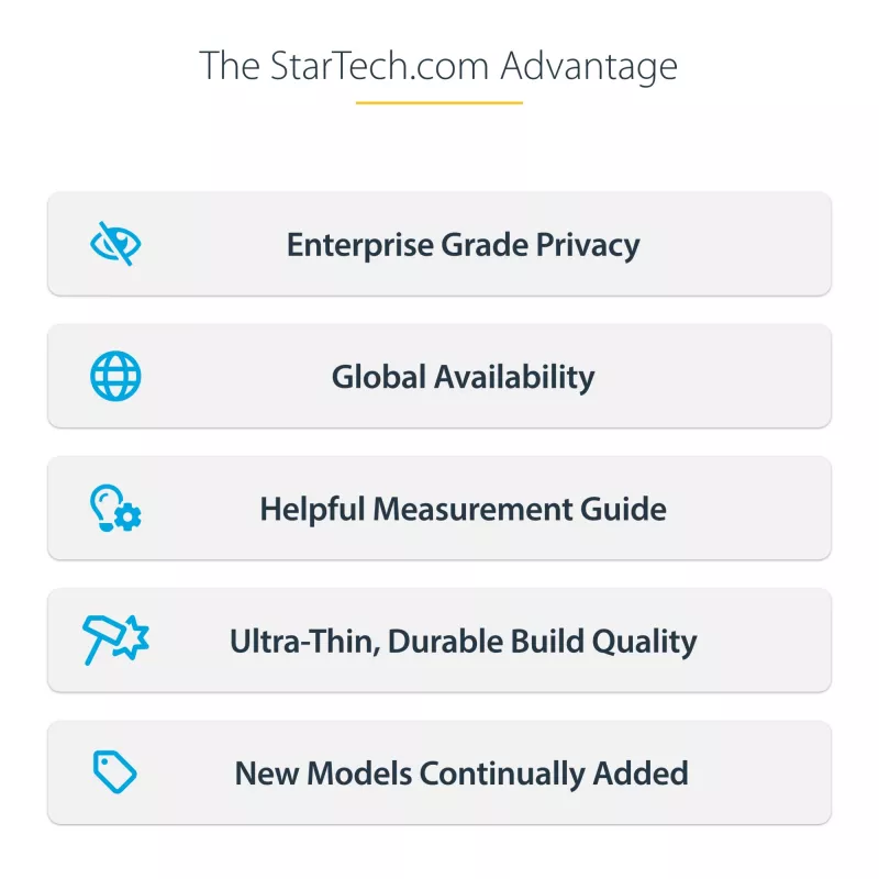 StarTech.com Privātuma ekrāns 13 inch MacBook Air M2/M3, Noņemams un atgriezenisks pretatspīduma filtrs, Magnētisks ekrāna aizsargs ar 51% zilās gaismas samazinājumu