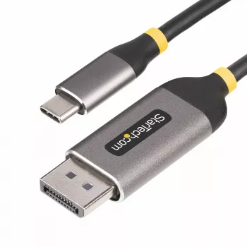 StarTech.com 10ft (3m) USB-C uz DisplayPort adaptera kabelis, 8K 60Hz, 4K 144Hz, HDR, USB Type-C uz DP 1.4 video pārveidotājs, saderīgs ar USB4/Thunderbolt 3/4