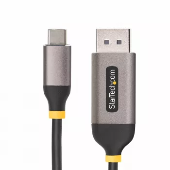StarTech.com 10ft (3m) USB-C uz DisplayPort adaptera kabelis, 8K 60Hz, 4K 144Hz, HDR, USB Type-C uz DP 1.4 video pārveidotājs, saderīgs ar USB4/Thunderbolt 3/4