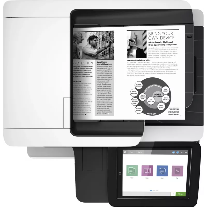 HP LaserJet Enterprise MFP M528dn, lāzera, vienkrāsas drukāšana, 1200 x 1200 DPI, A4, tiešā drukāšana, melns, balts