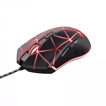 Trust GXT 133 Locx Gaming pele, labā roka, USB Type-A, optiskā, 4000 DPI